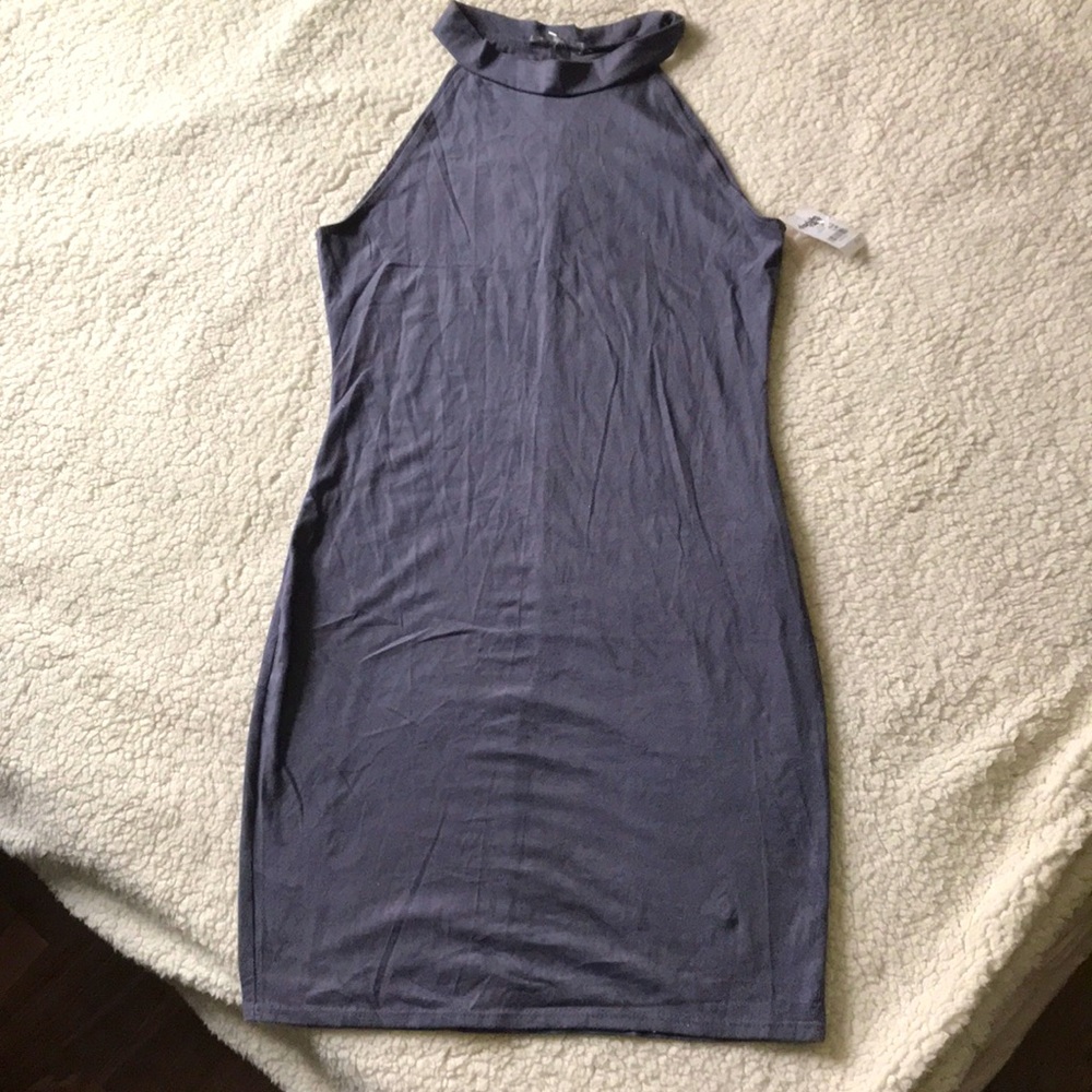NWT Charlotte Russe bodycon sueded mini dress